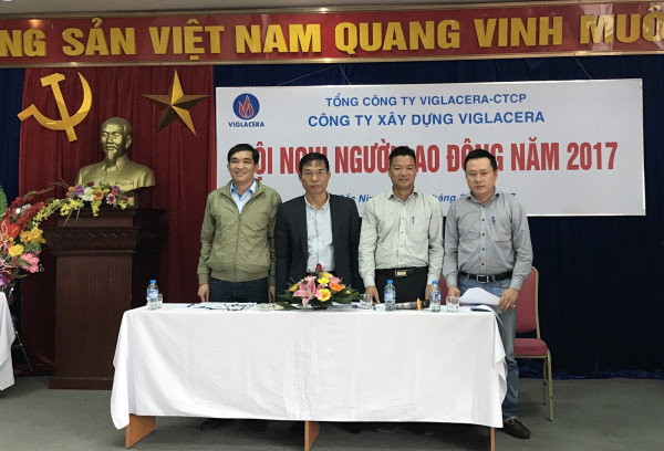 Công ty Xây dựng Viglacera tổ chức Hội nghị người lao động năm 2017